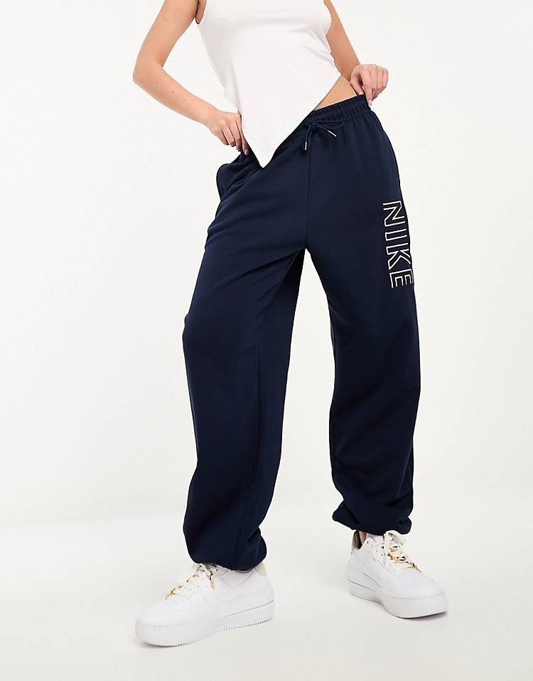 Nike Dance oversized sweatpants in navy